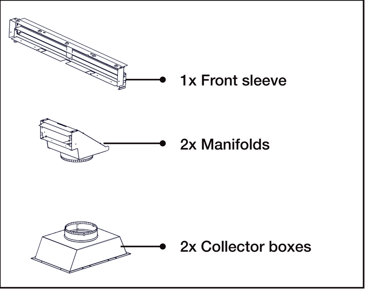 Napoleon DHMTLVX62F — manufacturer accessory diagram