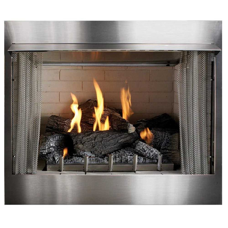 Carol Rose Premium 36" Vent Free Traditional Outdoor Fireplace OP36FP