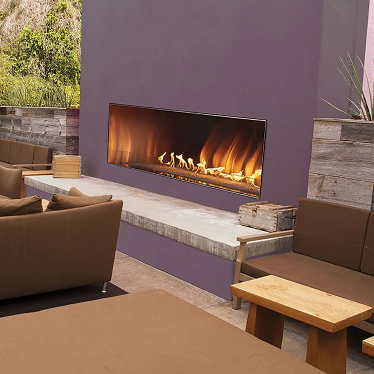 Carol Rose 60" Outdoor Linear Ventless Gas Fireplace OLL60FP12S