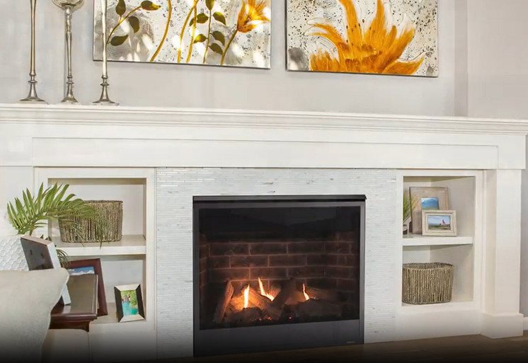 Majestic Products 36" Quartz Platinum Direct Vent Gas Fireplace QUARTZPLA36I