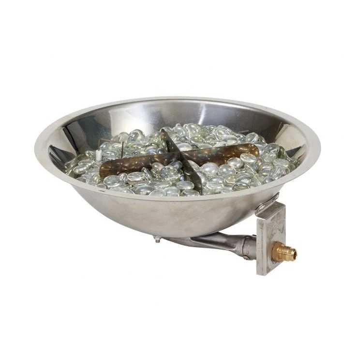 Outdoor Greatroom 20" Round Crystal Fire Plus Gas Burner CFP20