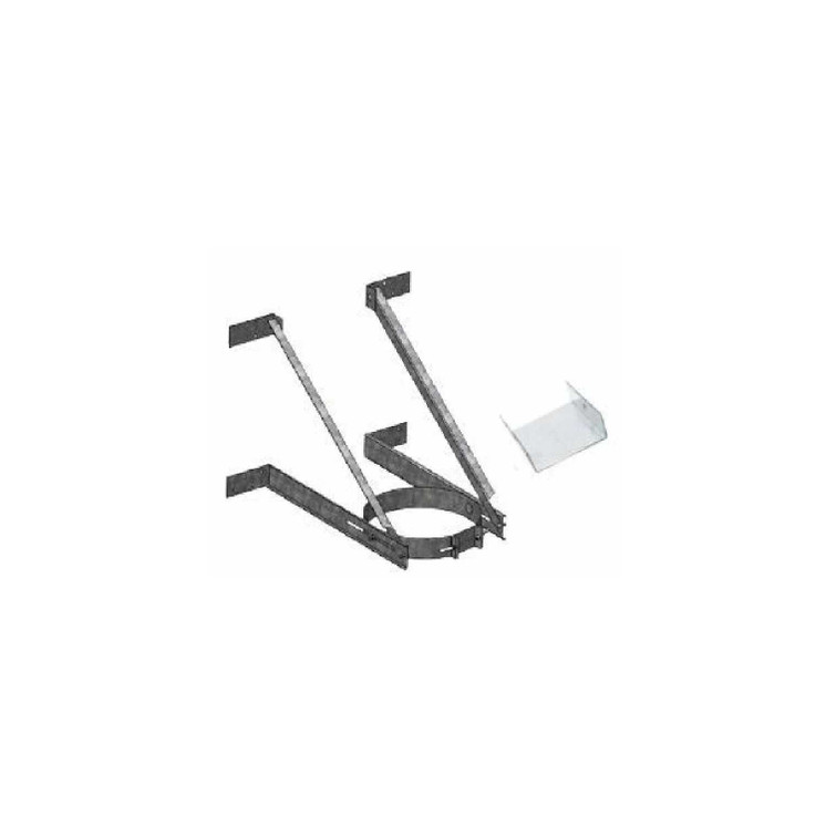 Duravent DuraTech 6" & 8" Diameter SS Extended Wall Support 6DT-XWS-SS
