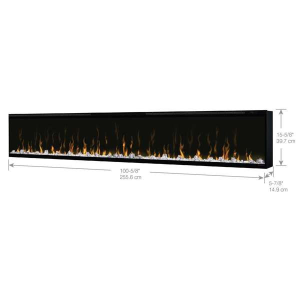 Dimplex Ignite XLF 100" Built-In Linear Electric Fireplace XLF100