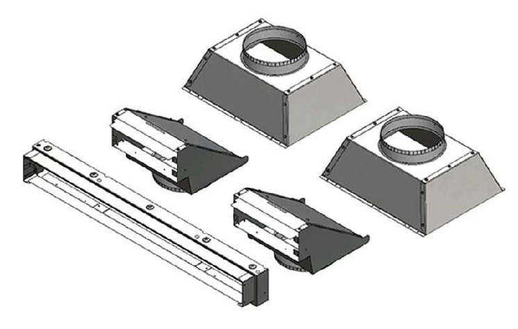 Napoleon Ducted Heat Management Front Discharge Kit (38/50) DHMF3850