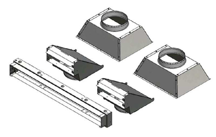 Napoleon Ducted Heat Management Front Discharge Kit (62/74) DHMF6274