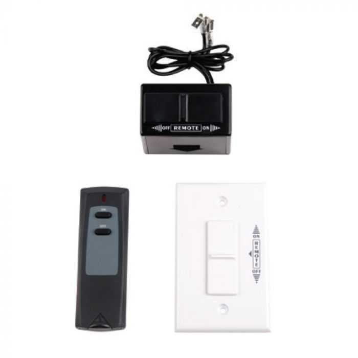On/Off Remote and Receiver with White Wall Plate RCKIT4001