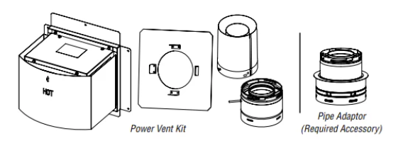 Power Vent Kit, SIT PF2, SV4.5/7.5 PVK-PF2-SV4.5