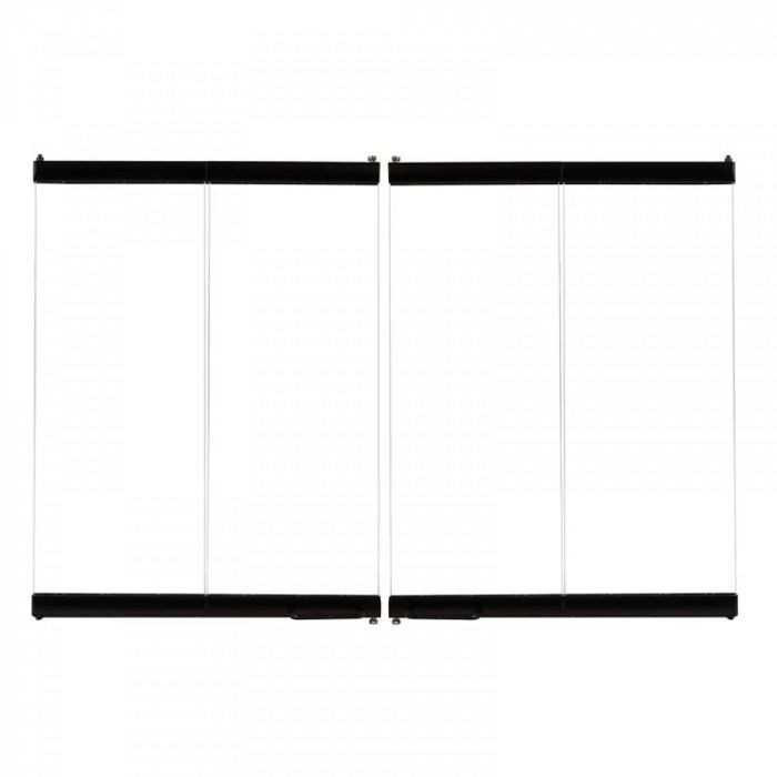 43" Black Standard Bi-Fold Glass Door LBF43