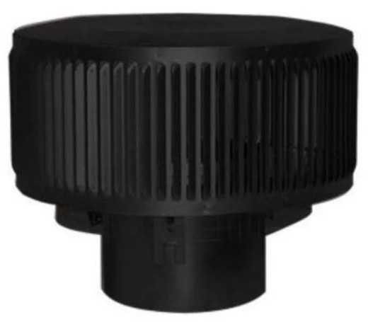 Superior Round Top with Louvers - Black RLT-8DM-K
