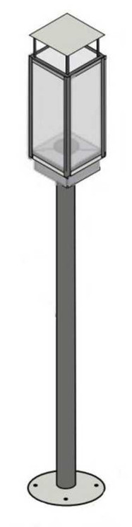 Tempest Torch 69" Black Deck Post (includes ½” flex) 94800812