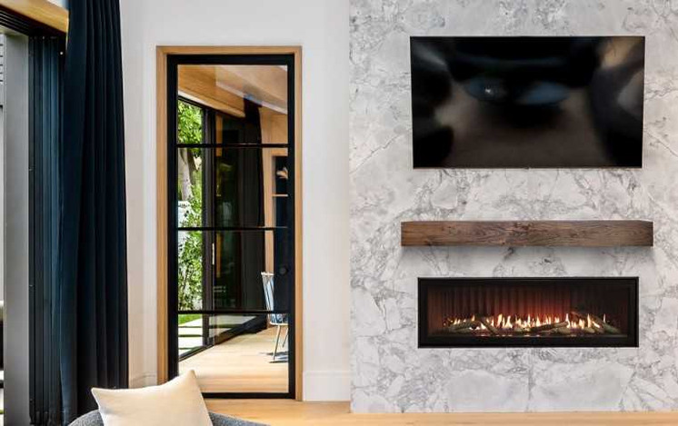 Empire Hearth 48" Boulevard Direct Vent Linear Fireplace DVLL48BP92