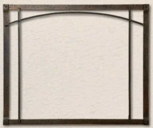 Empire Hearth 36" Arched Black Forged Iron Inset DFF36RBL