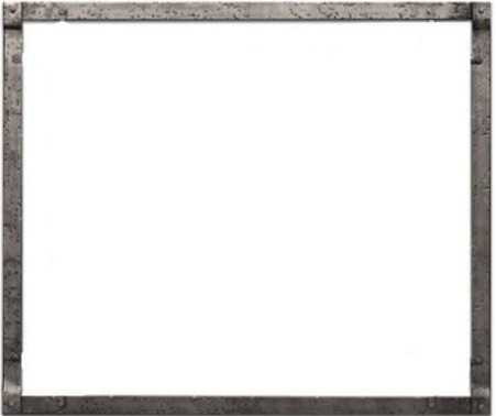 Empire Hearth 36" Distressed Pewter Forged Iron Frame DFF36FPD