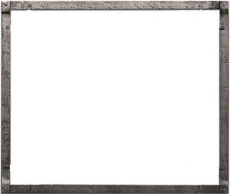 Empire Hearth 36" Distressed Pewter Forged Iron Frame DFF36FPD