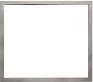 Empire Hearth 40" Brushed Nickel 1.5" Beveled Frame DF402NB