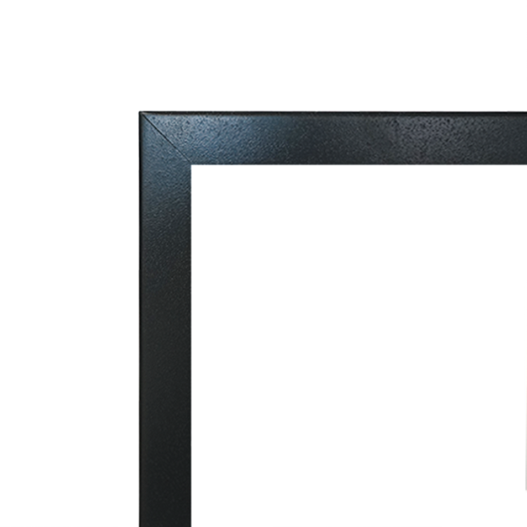 Empire Hearth 50"  Textured Black Beveled 1.5" Frame DF502BLX