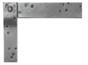 Distressed Pewter Forged Iron Frame DFF36LFPD