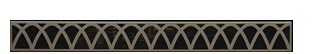 Empire Hearth Hammered Pewter Arched Louvers DVG2AHP