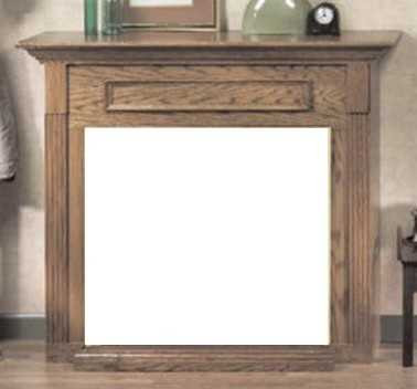 Empire Hearth Dark Oak Standard Cabinet with Base (Fits 32" Fireplace) EMBF1SDO