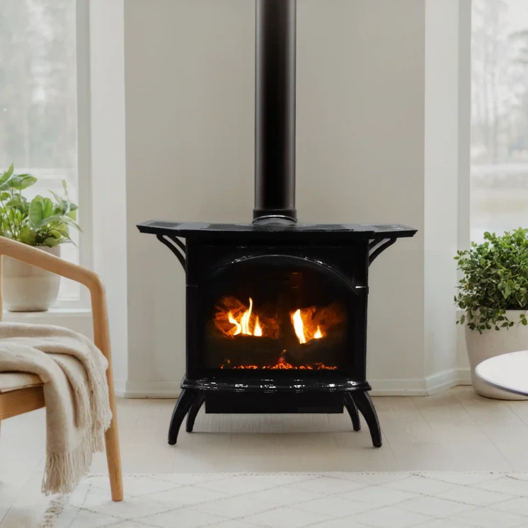 Empire Hearth Small Spirit Cast Iron Free-Standing Gas Stove DVP20CC