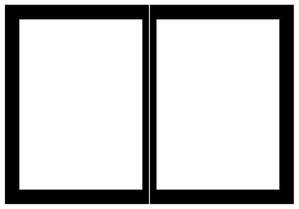 Empire Hearth Black Rectangle Door Set DVDB36CBL