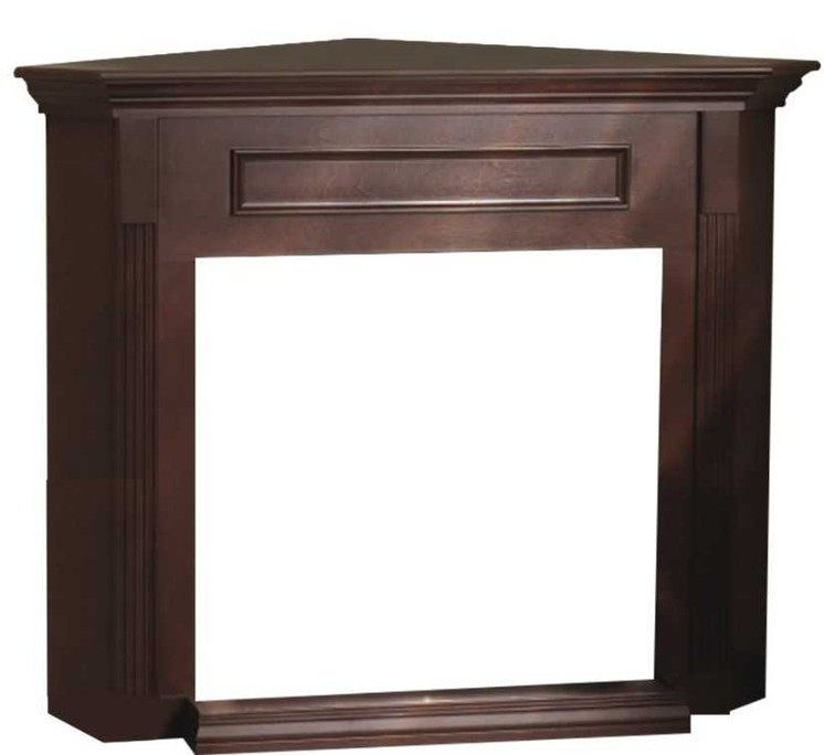 Empire Hearth Oak Corner Cabinet with Base (Fits 36" Fireplace) EMBC3SO