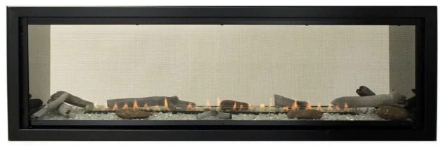 American Hearth 48" Boulevard Vent Free Linear See-Through Fireplace VFLB48SP90