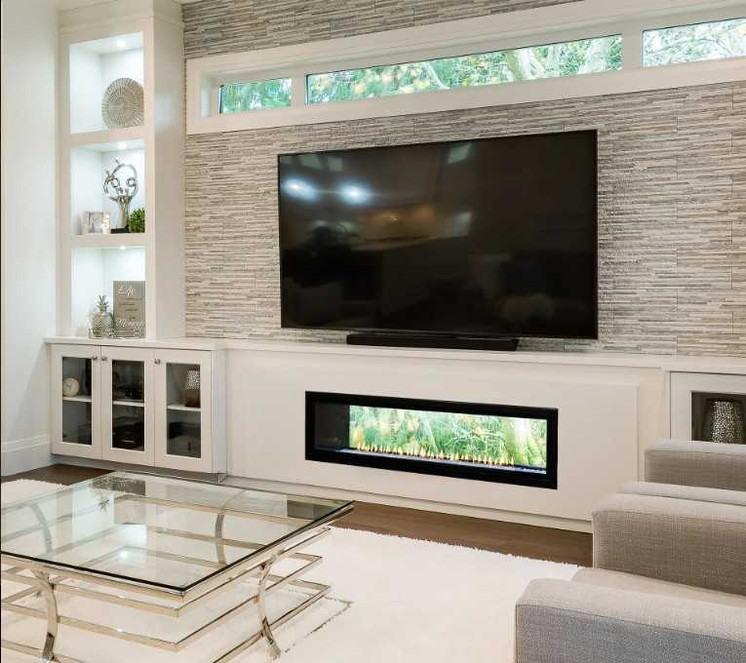 Empire Boulevard 60" Vent Free Linear See-Through Fireplace VFLB60SP90