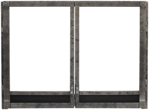 36" Forged Iron and Distress Pewter Door & Frame DDF36CPD