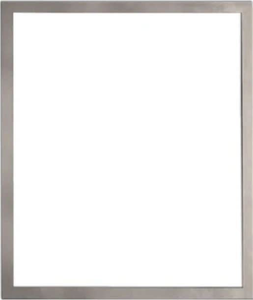 1.5 Inch Rectangle Brushed Nickel Surround For Peninsula DF242NB