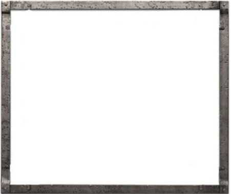 Empire Hearth 35" Distressed Pewter Forged Iron Frame DFF35FPD