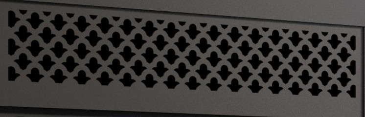 Valcourt Black Arabesque Style Louver VA10LS07