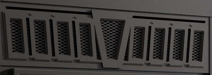 Valcourt Black Crown Style Louvers VA10LS10