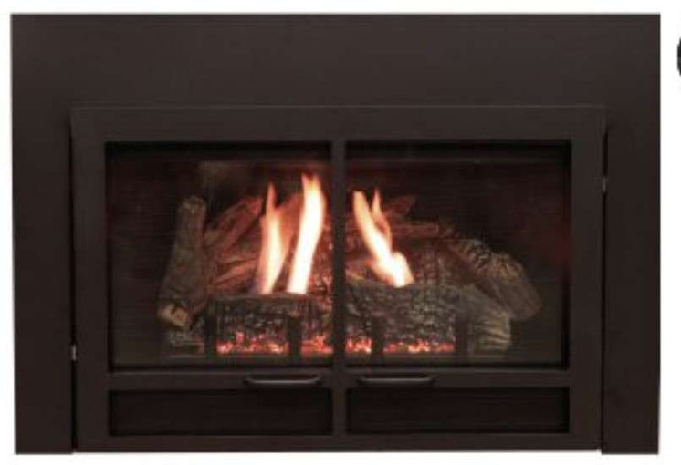Empire Hearth Large Black Transom Decorative Doors (non-operable) DFD28DBL