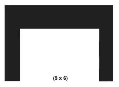 Empire Hearth Medium Insert Black Surround 43" W x 29" H (9x6x1) DS2696BL