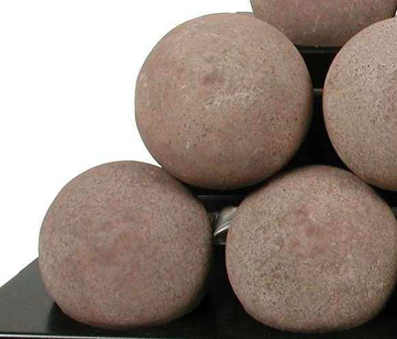 Empire Hearth 5" Rust Colored Ceramic Fiber Cannonball Set CBR24