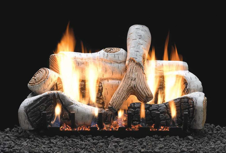 Empire Hearth 18" 6 Piece Burncrete Birch Log Set LS18CB