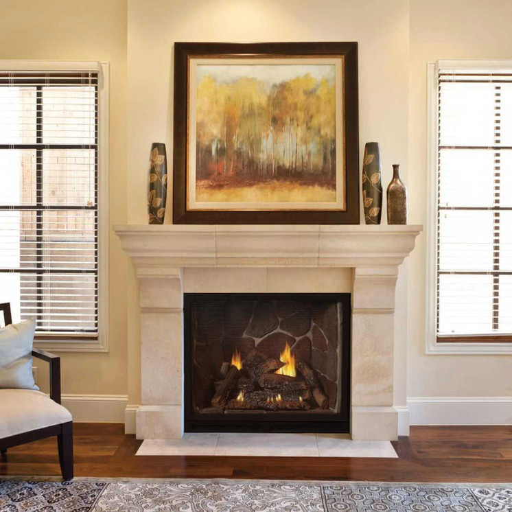 Empire Hearth 36" Tahoe Luxury Clean Face Direct Vent Traditional Fireplace DVCX36FP