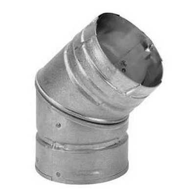 DuraVent 3" Galvalume Pellet Stove 45° Elbow 3PVPE45