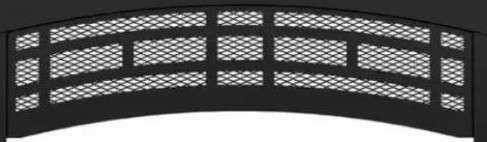 Valcourt Lafayette Arched Black Mission Style Louvered Kit VA10L09
