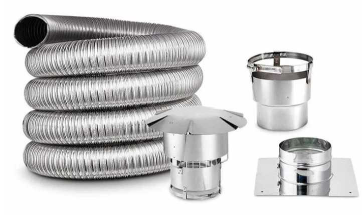 DuraVent 3" BestFlex SS Pellet Stove 25' Liner Kit L325IK-R6