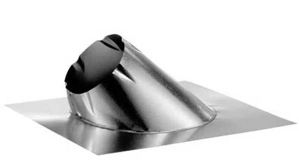 Duravent 4" - 6-5/8" Dead Soft Flashing - 7/12-12/12 Pitch for Metal Roofs 46DVA-F12DS