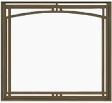 HHT New Bronze Manor arched overlap fit front MANOR36NB