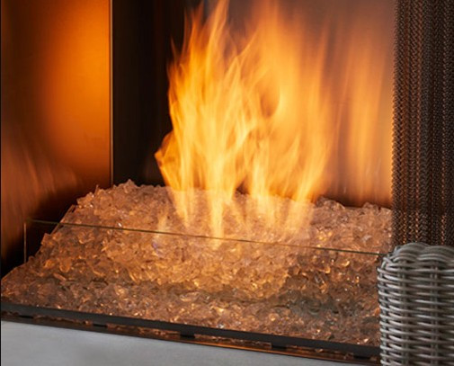 HHT Contemporary hearth kit for use with glass media MOD-ODCOUG42