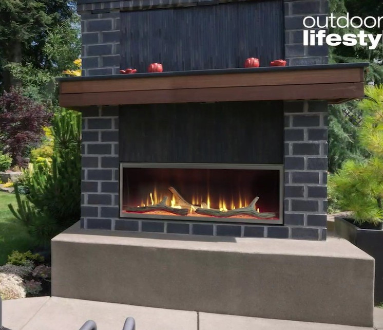Majestic Lanai 48" Outdoor Linear Fireplace ODLANAIG-48