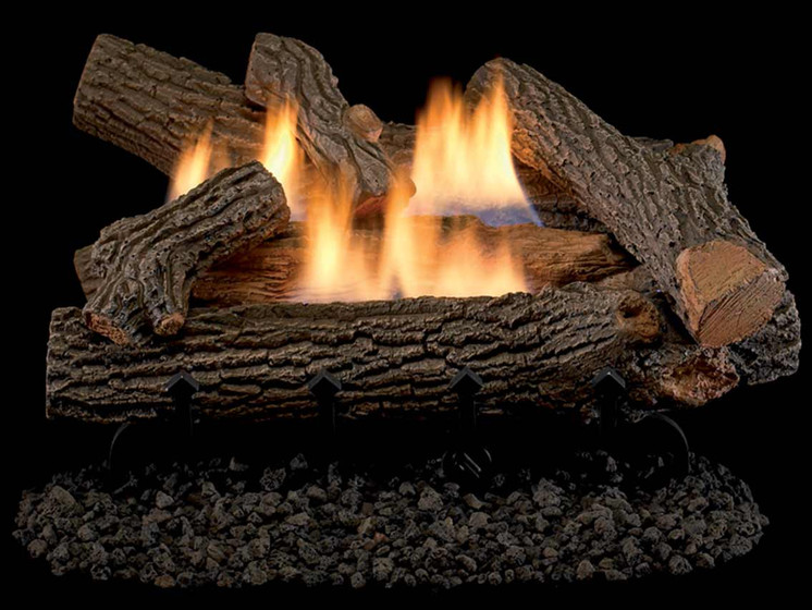 Superior Vent-Free Double Flame burners and Log Sets