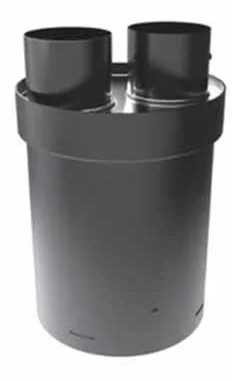 Duravent Appliance Connector, Black (4” exhaust & 3” intake) 46DVA-34CLAA