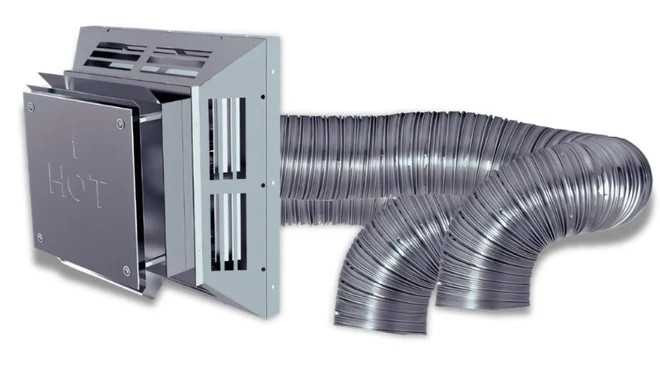 Duravent 3"x10' Co-Linear Kit with Horizontal High Wind Cap (3"x10' Exhaust - 3"x10' Intake)46DVA-HCL33