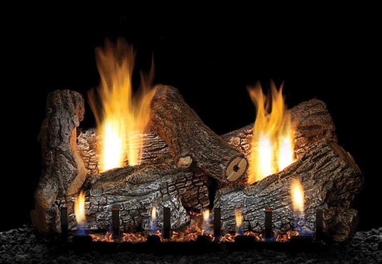 Empire Hearth 18" Vent-Free Sassafras 6 piece Refractory Log Set LS18RS