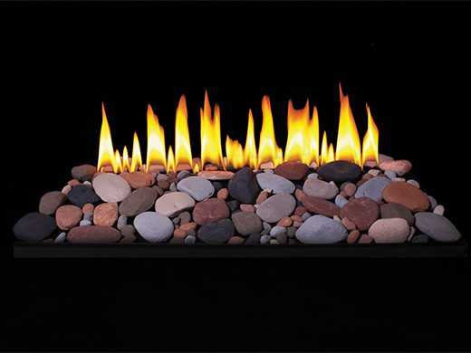 Empire Hearth 24" Multi-Sided Loft Vent-Free Natural Gas Intermittent Pilot Contemporary Burner with Remote VFIU24N